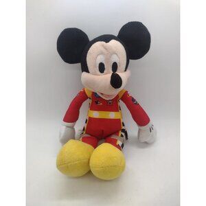 Disney Mickey and the Roadsters Stuffed Animal Doll Plush Car Racing 10.5 in